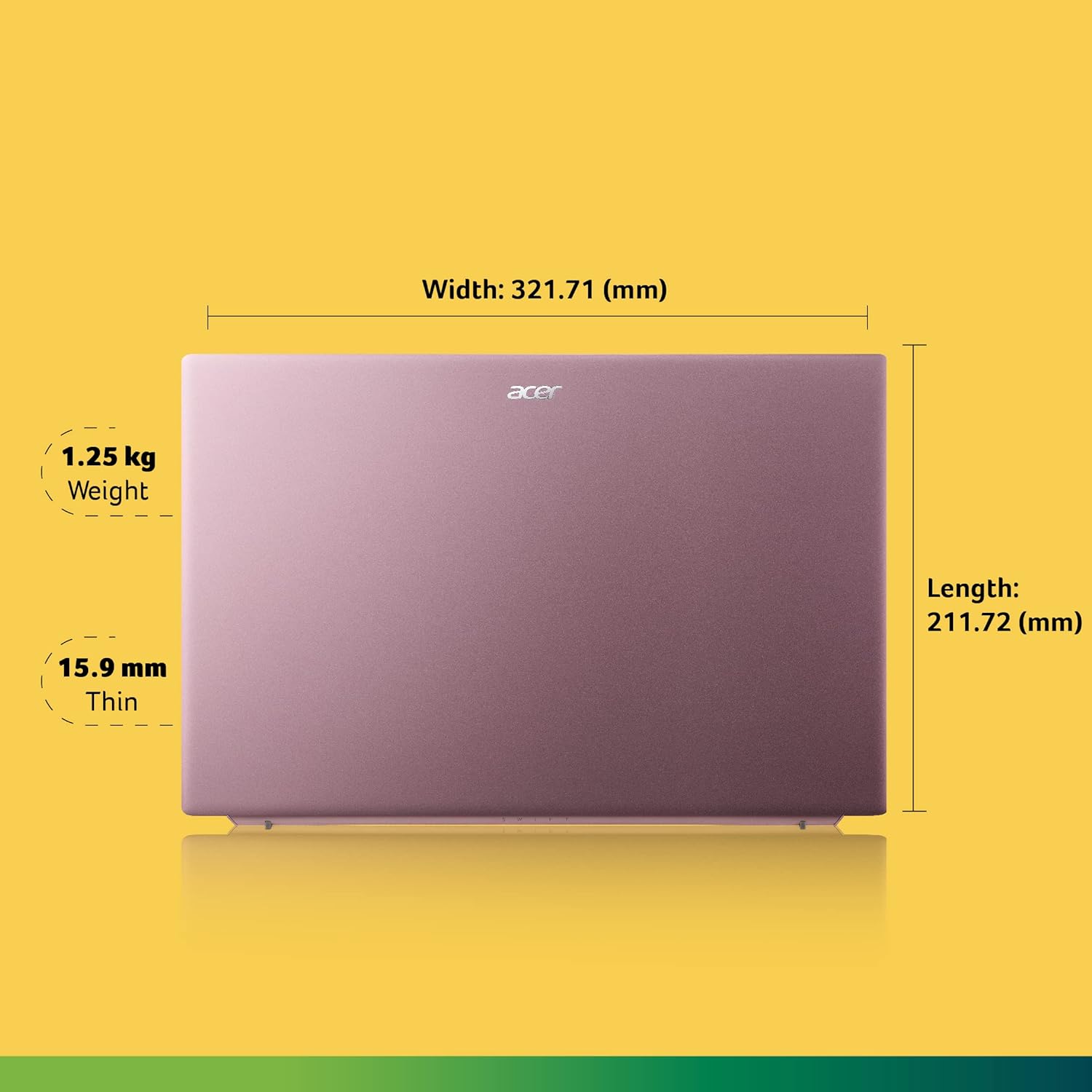 Acer Swift Go 14 Thin and Light Premium Laptop AMD Ryzen 5 7530U Hexa-Core Processor (8GB/ 512 GB SSD/Windows 11 Home/MS Office Home and Student) Prodigy...