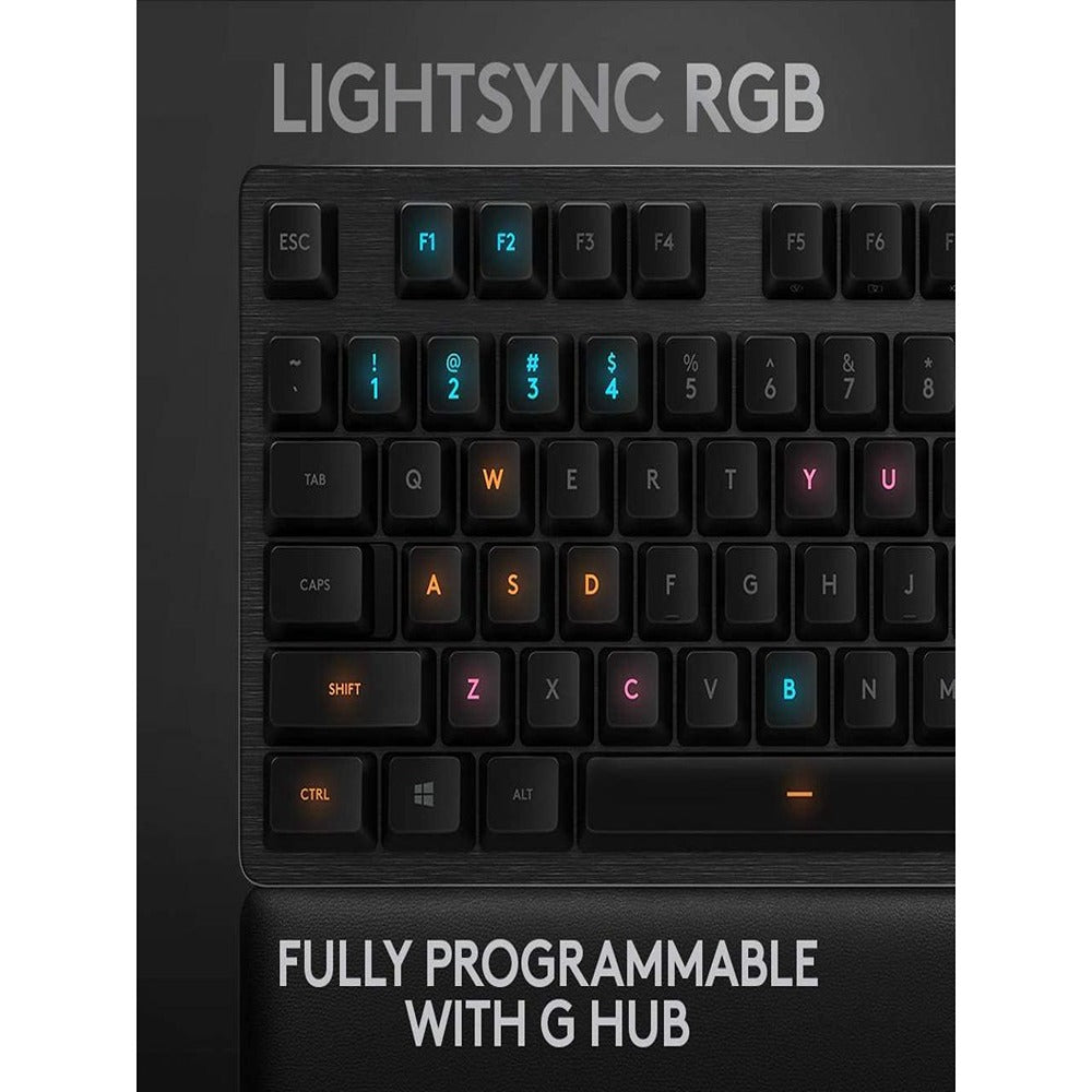 Logitech G513 Carbon Lightsync RGB Mechanical Gaming Keyboard with GX Red switches (linear) Refreshed Version