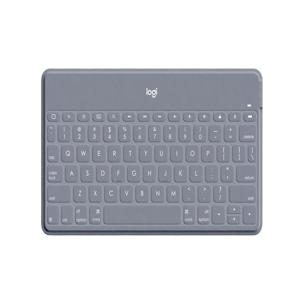 Logitech KeysToGo Ultra slim keyboard with addon iPhone stand (Stone) iPad & iPad Mini 9th generation