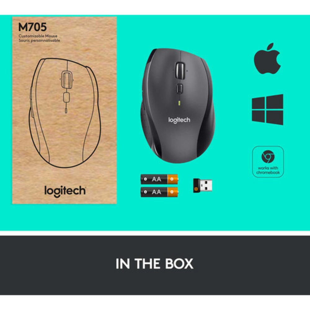 Logitech Marathon Wireless Mouse Black M705