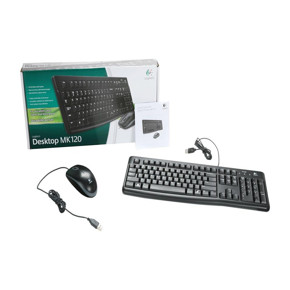 Desktop MK120  Keyboard;Mouse  Wired  USB