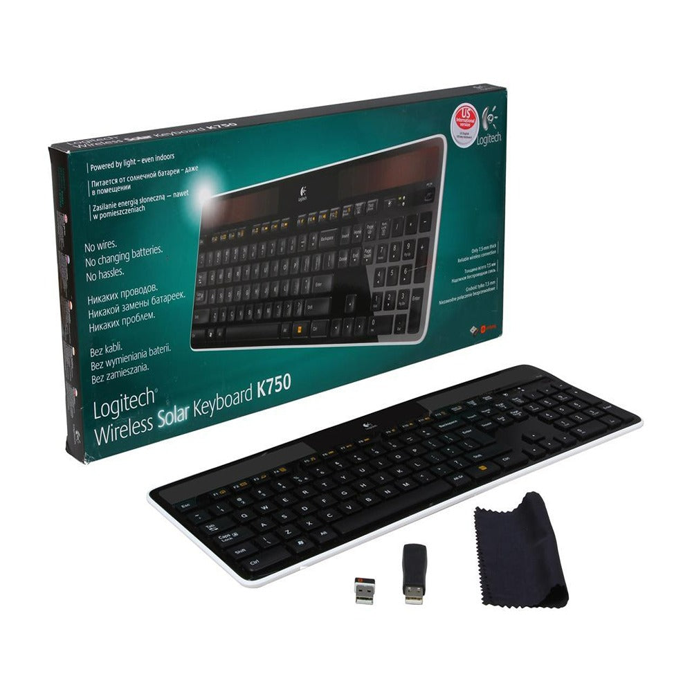 K750 WIRELESS SOLAR KEYBOARD  Keyboard  QWERTY  Wireless  USB