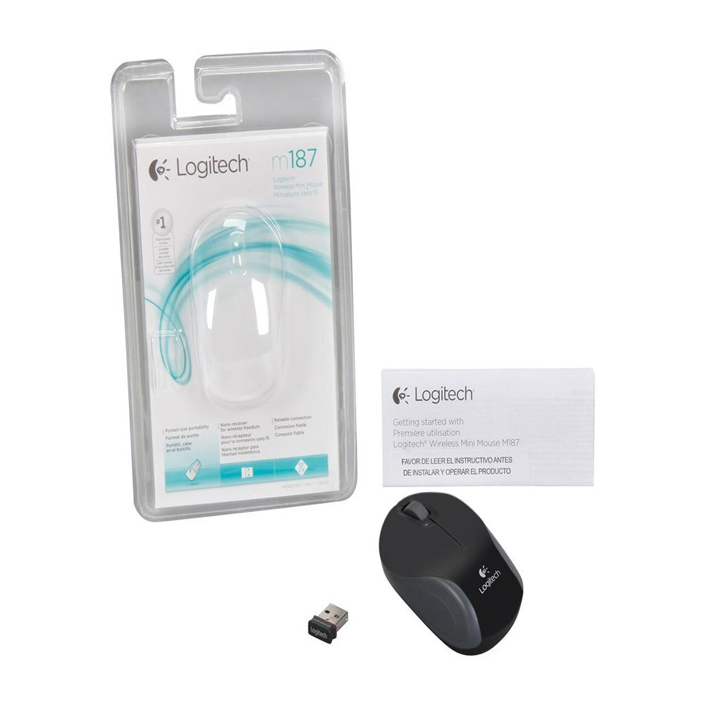 Logitech M187 Wireless Mini Blk