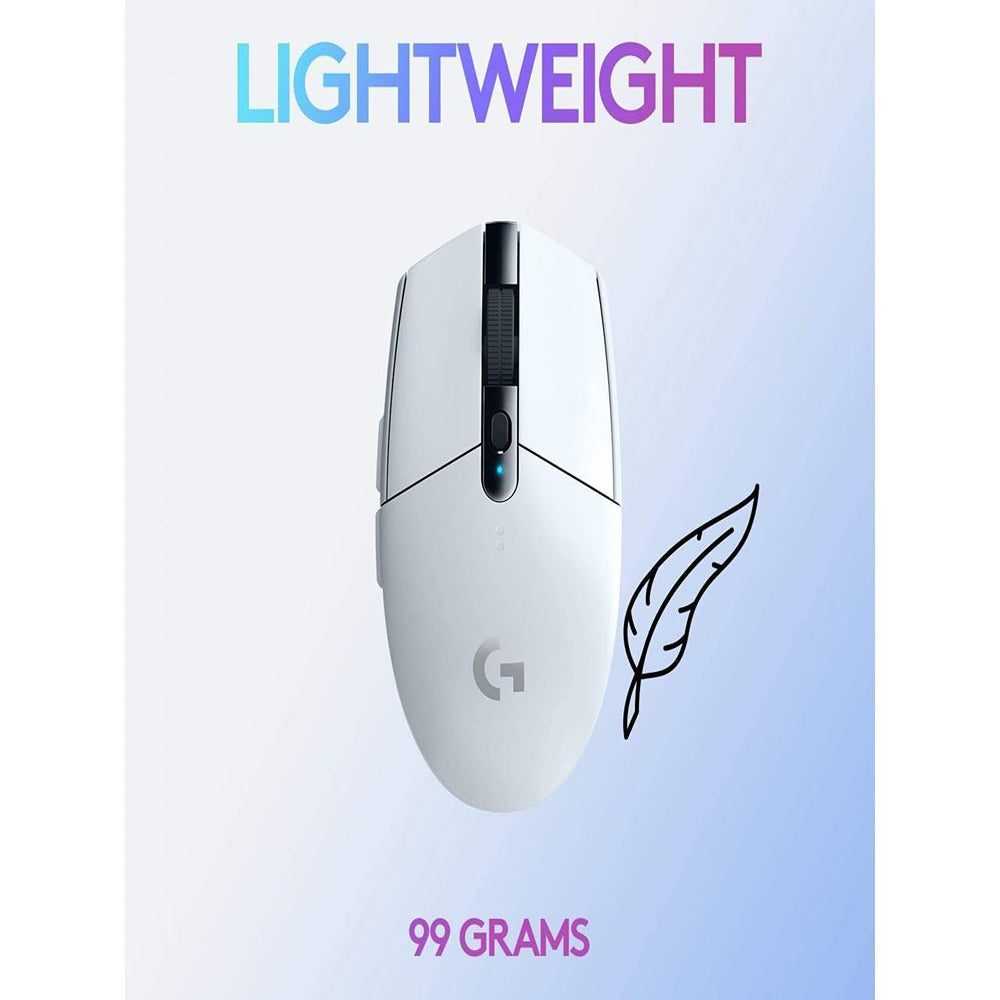 Logitech G305 Lightspeed Wireless Gaming Mouse (White)