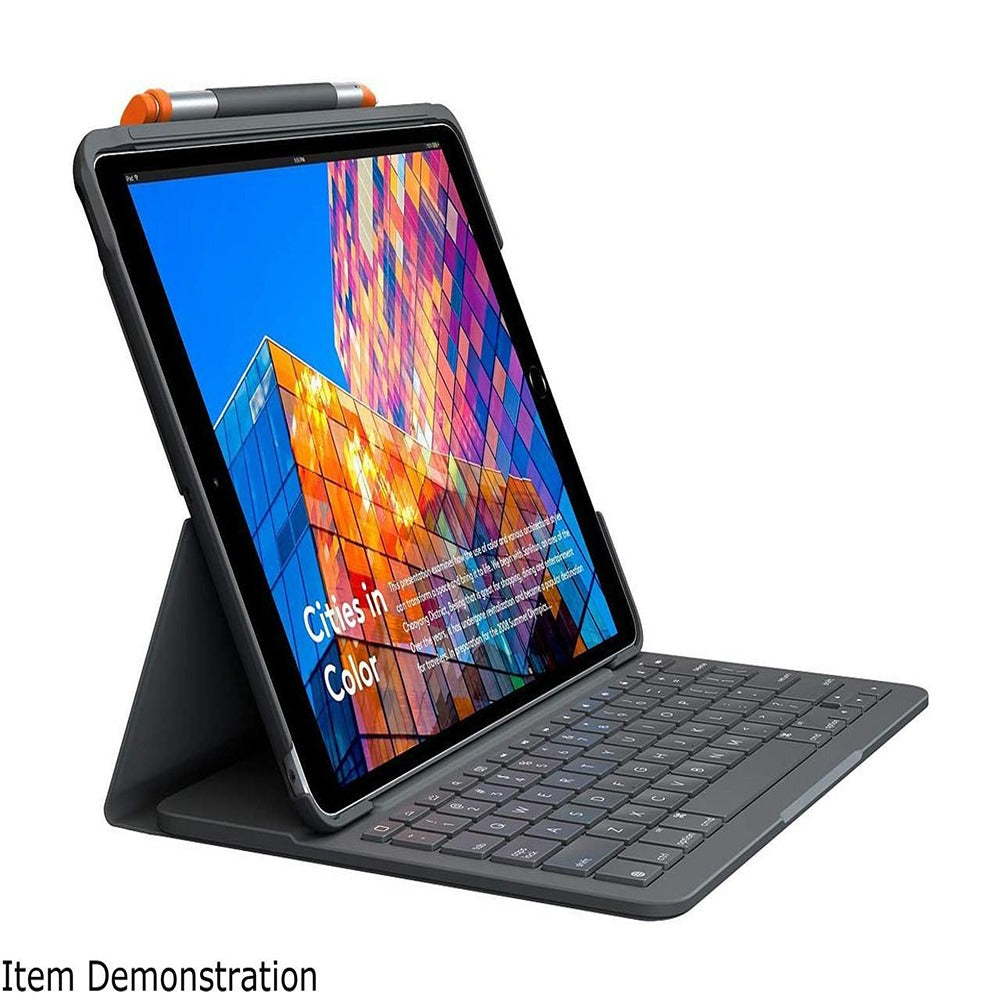 Logitech Slim Folio 5th, 6th, 7th, and 8th Generation Ipad and Ipad Air 3rd Generation  Graphite