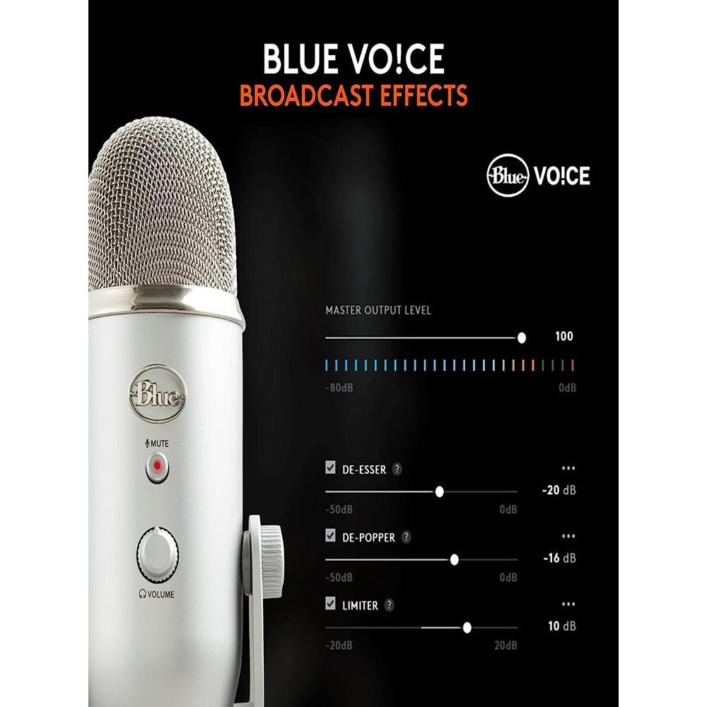 Logitech Blue Microphone Blue Yeti USB MicSILVERUSBN/AAMR836213001950