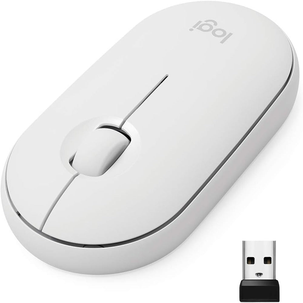 Logitech Pebble M350 Wireless Mouse (OffWhite)