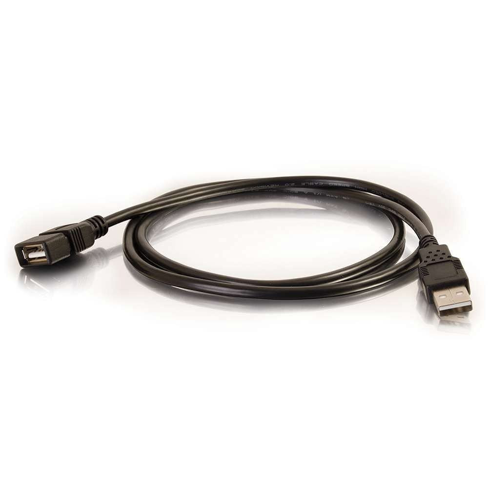 C2G 1m USB Extension Cable - 2.0 M/F Black