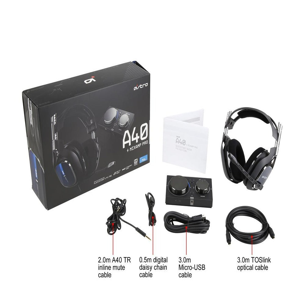 Astro Gaming A40 TR Headset + MixAmp Pro TR for PS4 & PC (Refreshed Version)