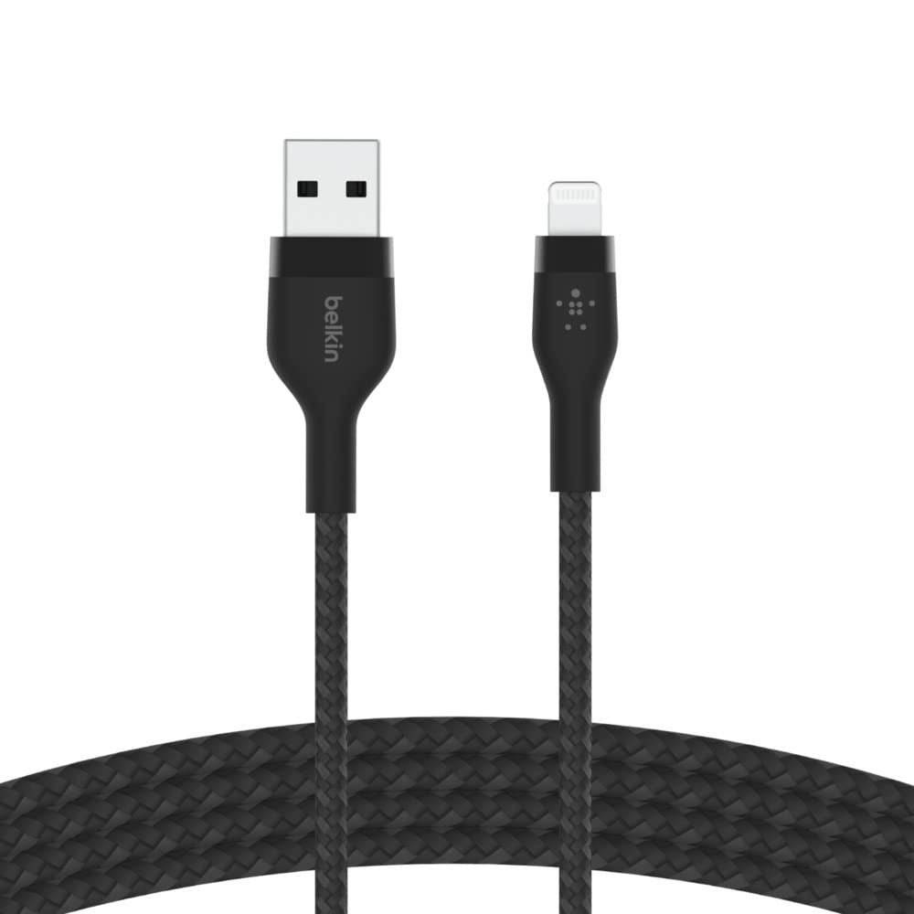 BELKIN USB-A TO LTG, BRAID SIL, 1M, BLK