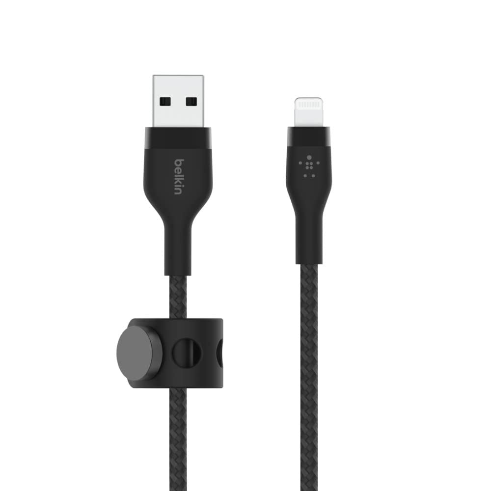 BELKIN USB-A TO LTG, BRAID SIL, 1M, BLK