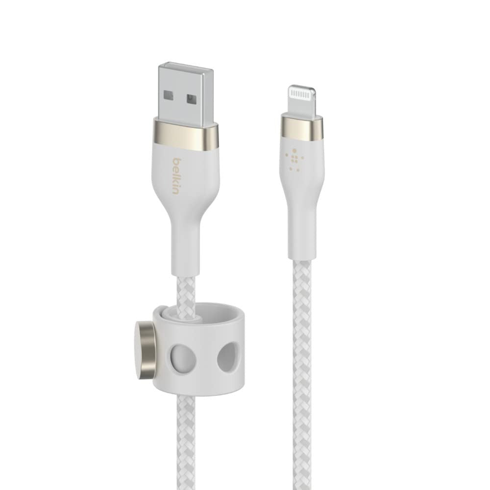 BELKIN USB-A TO LTG, BRAID SIL, 1M, WHT