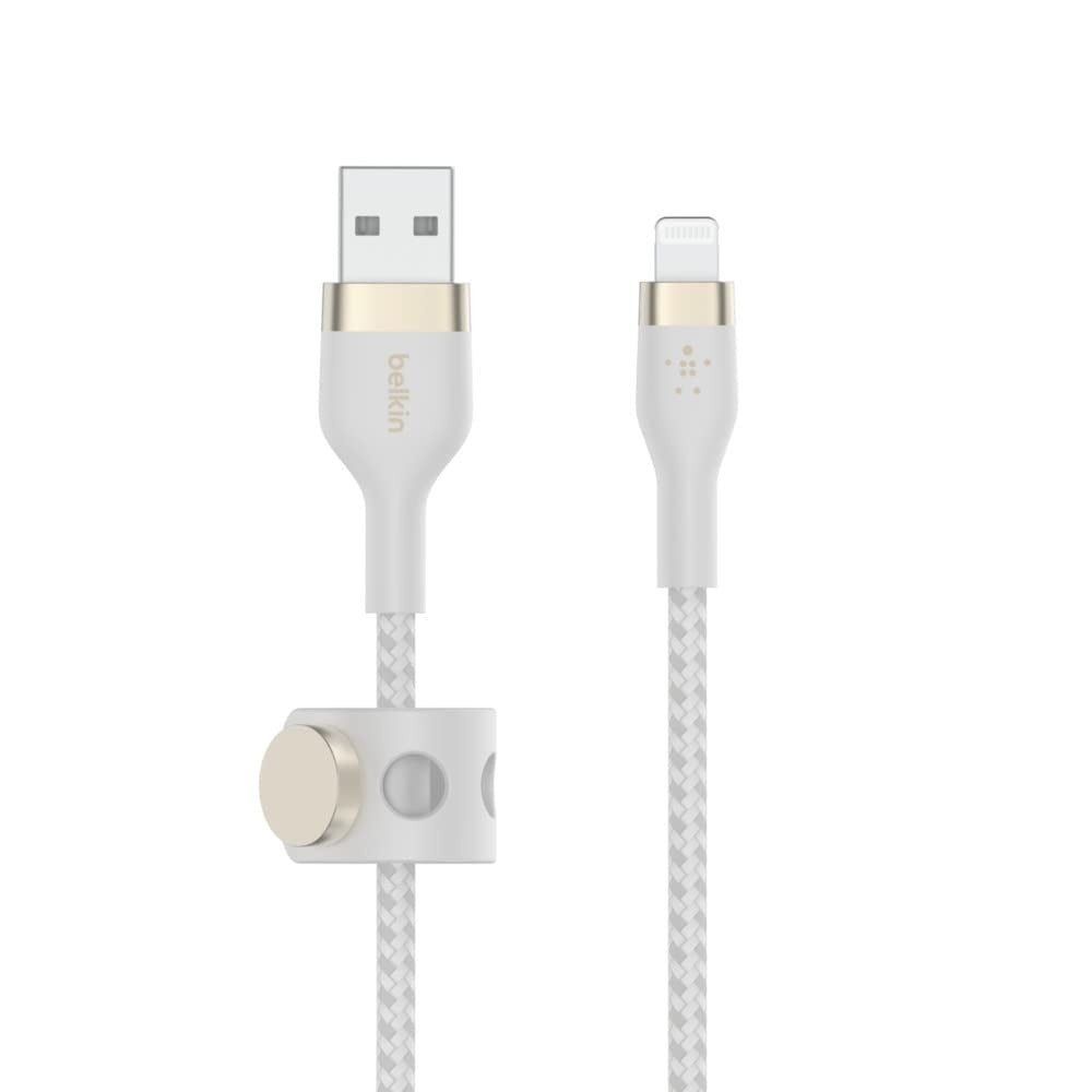 BELKIN USB-A TO LTG, BRAID SIL, 1M, WHT