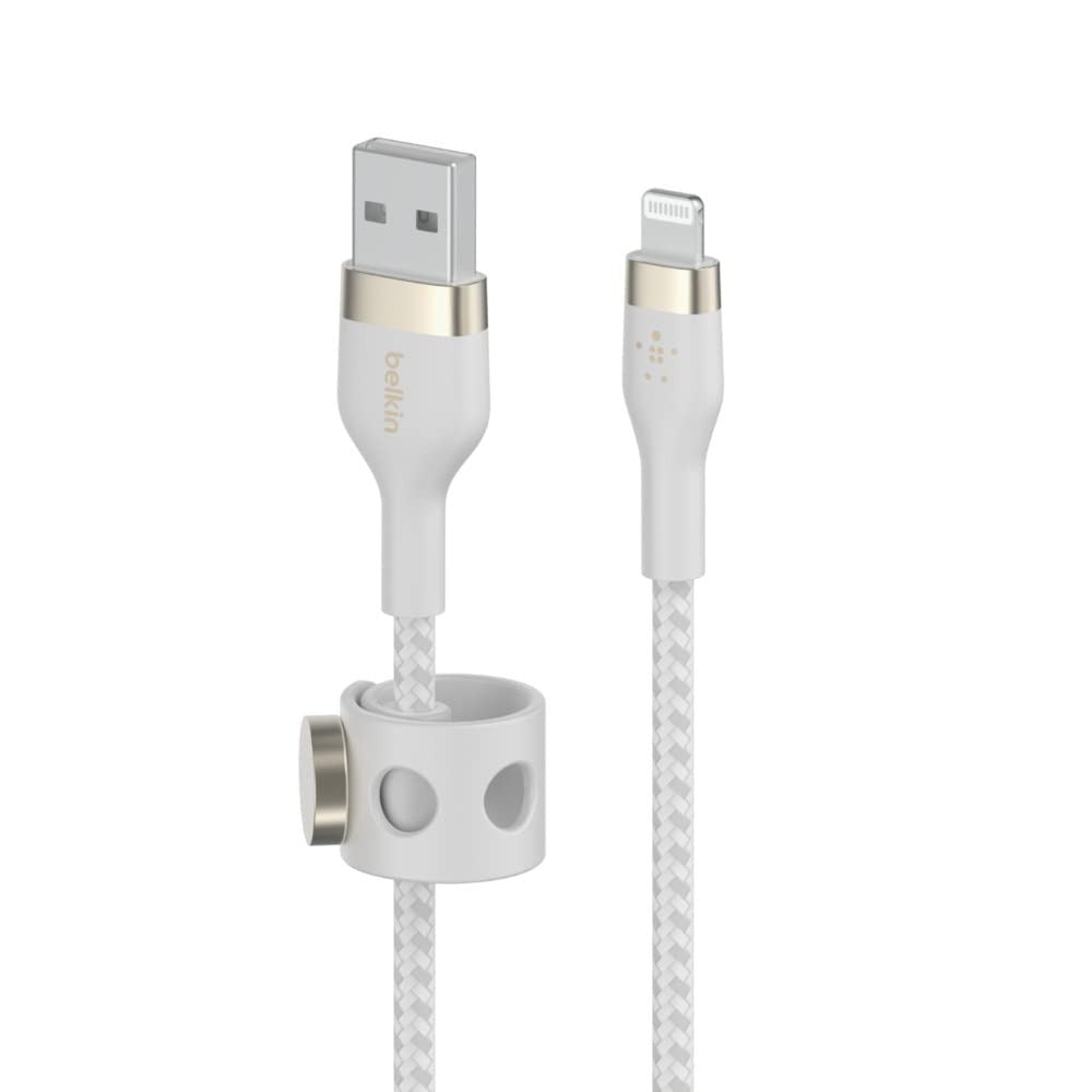 BELKIN USB-A TO LTG, BRAID SIL, 3M, WHT