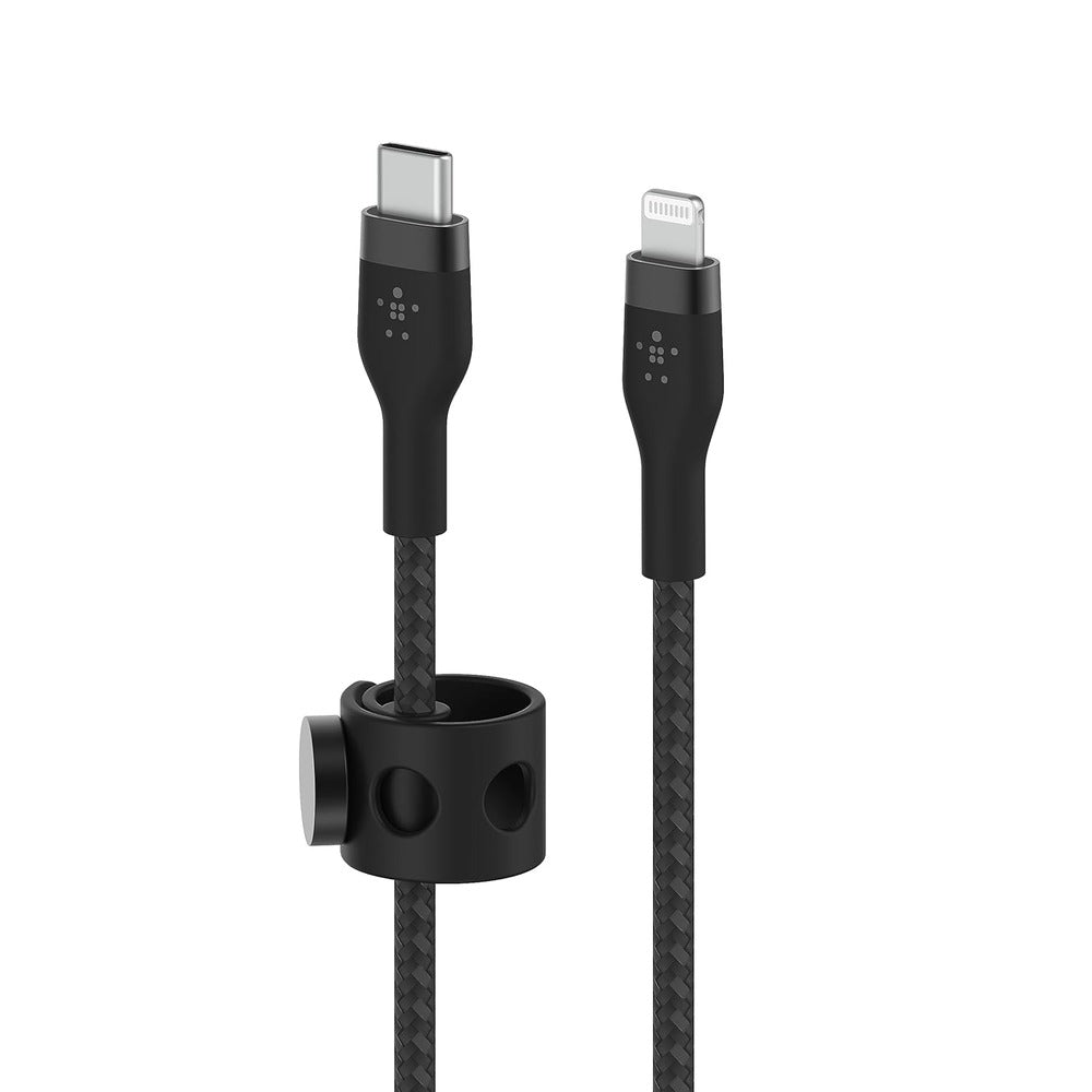 BELKIN USB-C TO LTG, BRAID SIL, 2M, BLK