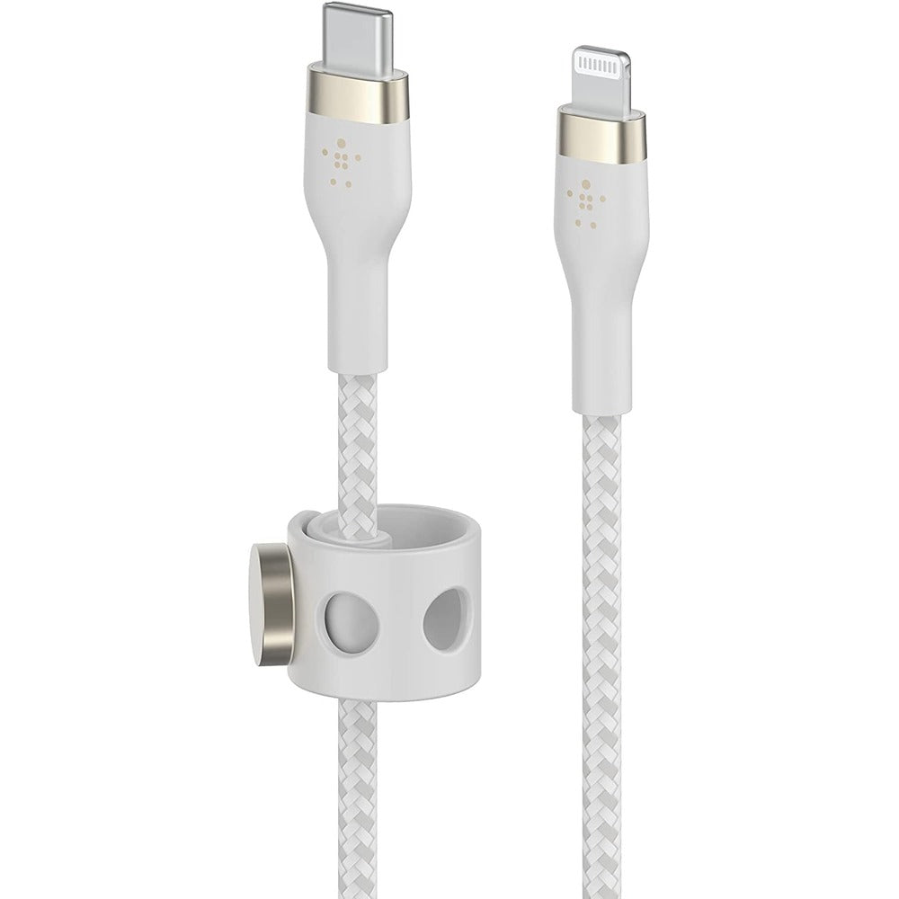 BELKIN USB-C TO LTG, BRAID SIL, 2M, WHT