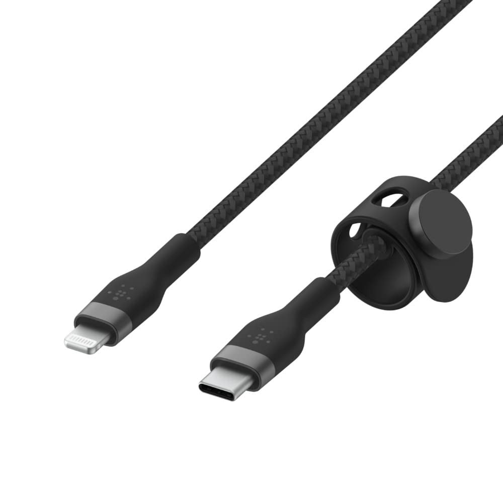 BELKIN USB-C TO LTG, BRAID SIL, 3M, BLK