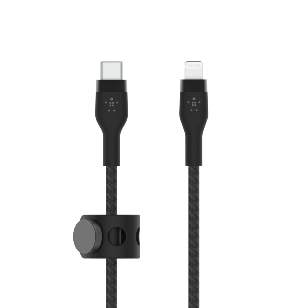 BELKIN USB-C TO LTG, BRAID SIL, 3M, BLK