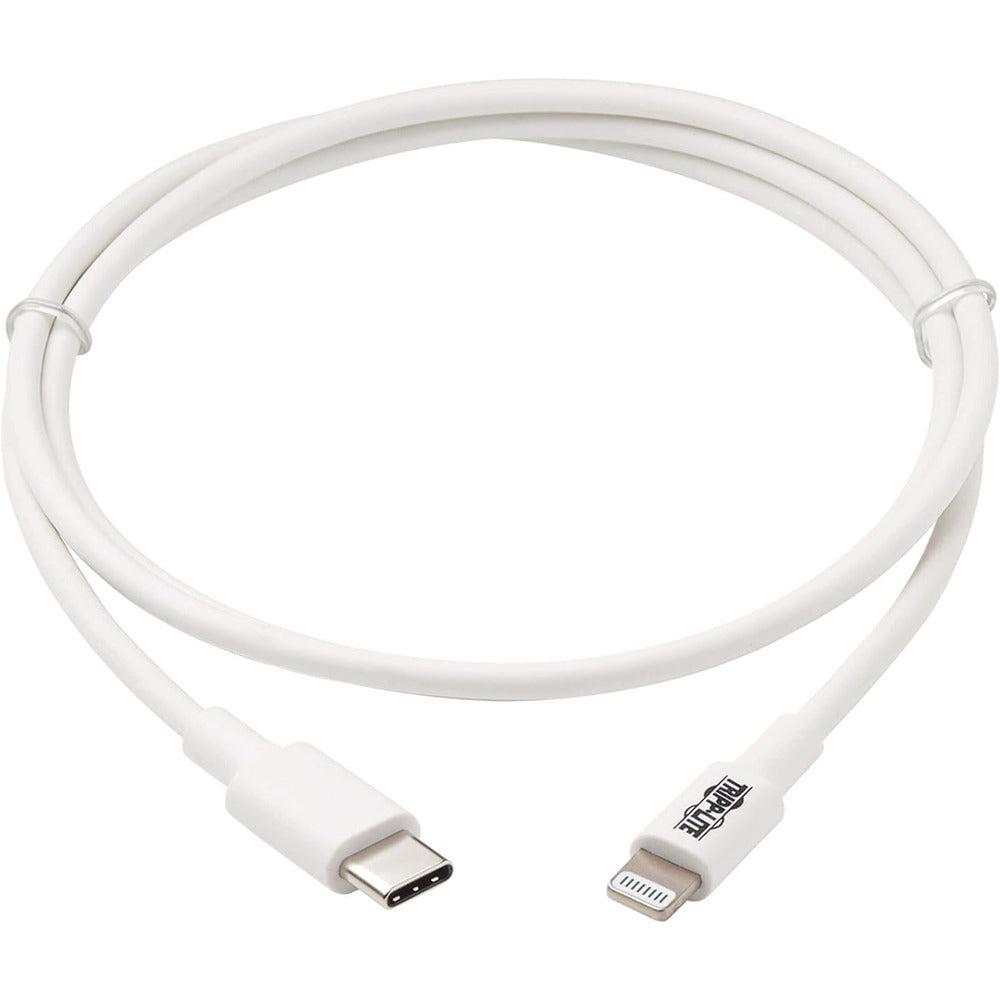 TRIPP LITE USB-C LIGHTNING CHARGING CABLE WHITE 3FT