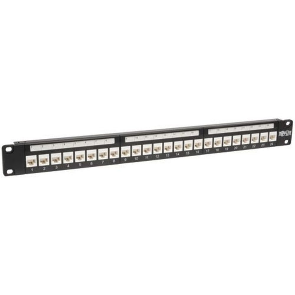 TRIPP LITE 24-PORT 1U CAT6/5 FEED-THRU PATCH PANEL