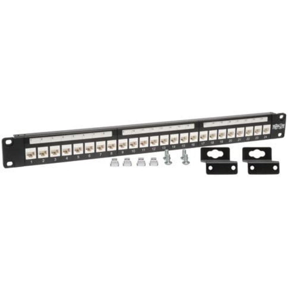 TRIPP LITE 24-PORT 1U CAT6/5 FEED-THRU PATCH PANEL