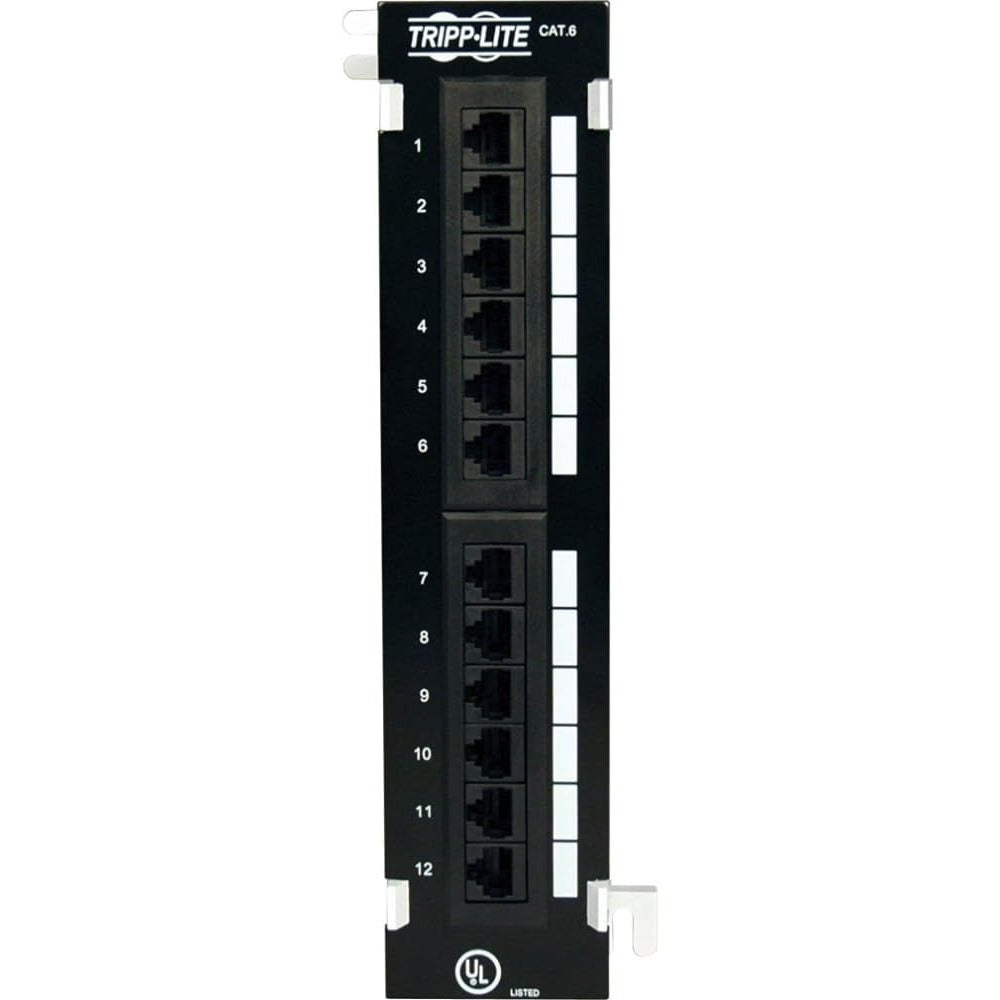 TRIPP LITE 24-PORT 0.5U CAT6 RACK-MOUNT PATCH PANEL