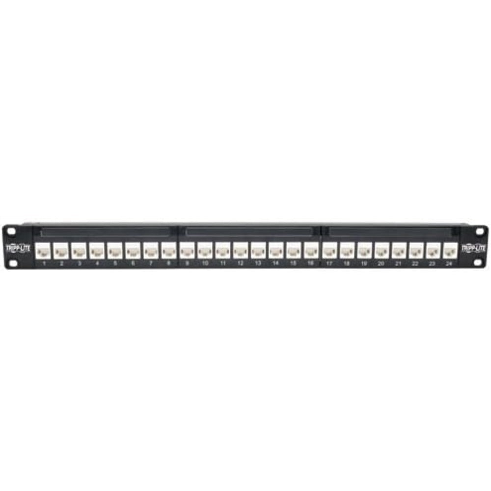 TRIPP LITE 24-PORT 1U CAT6A FEED-THRU PATCH PANEL