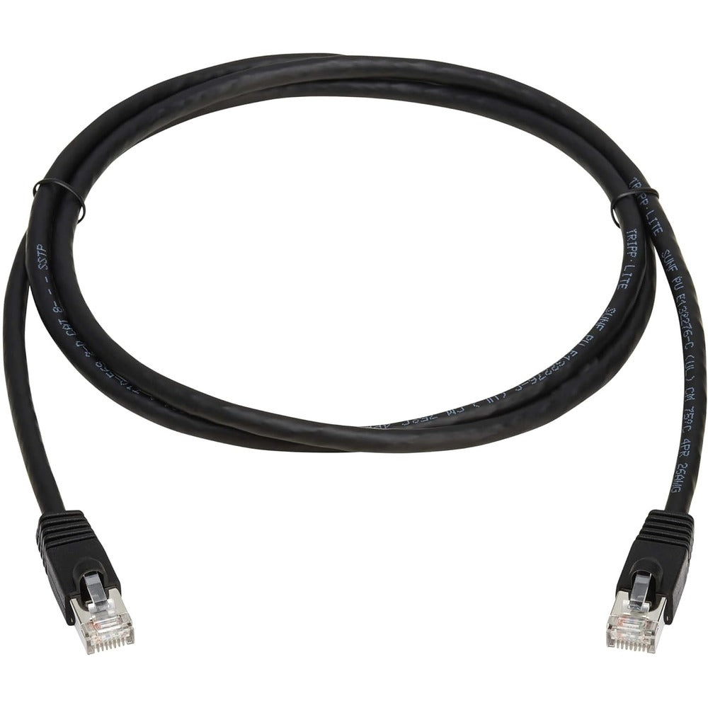 Tripplite CAT8 ETHERNET CABLE 40G M POE BLACK 5FT