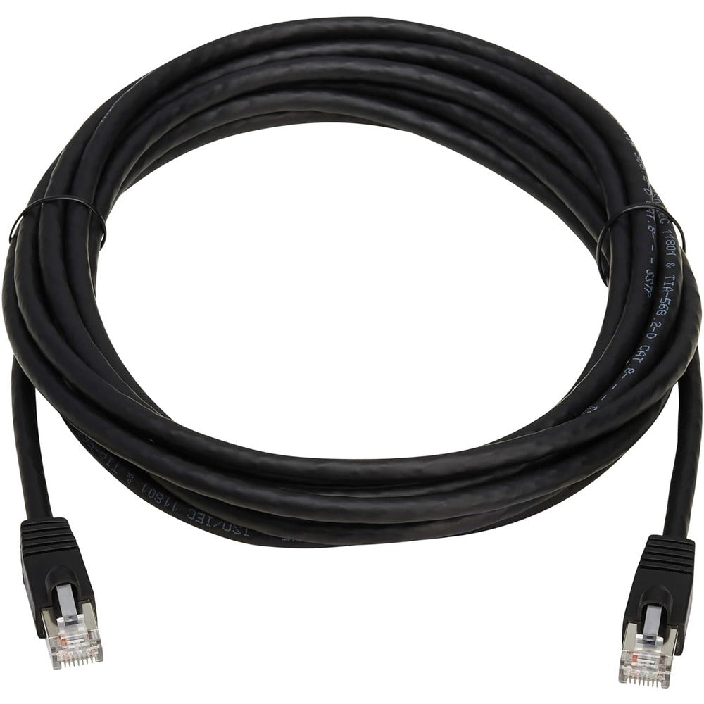 Tripplite CAT8 ETHERNET CABLE 40G M POE BLACK 15FT