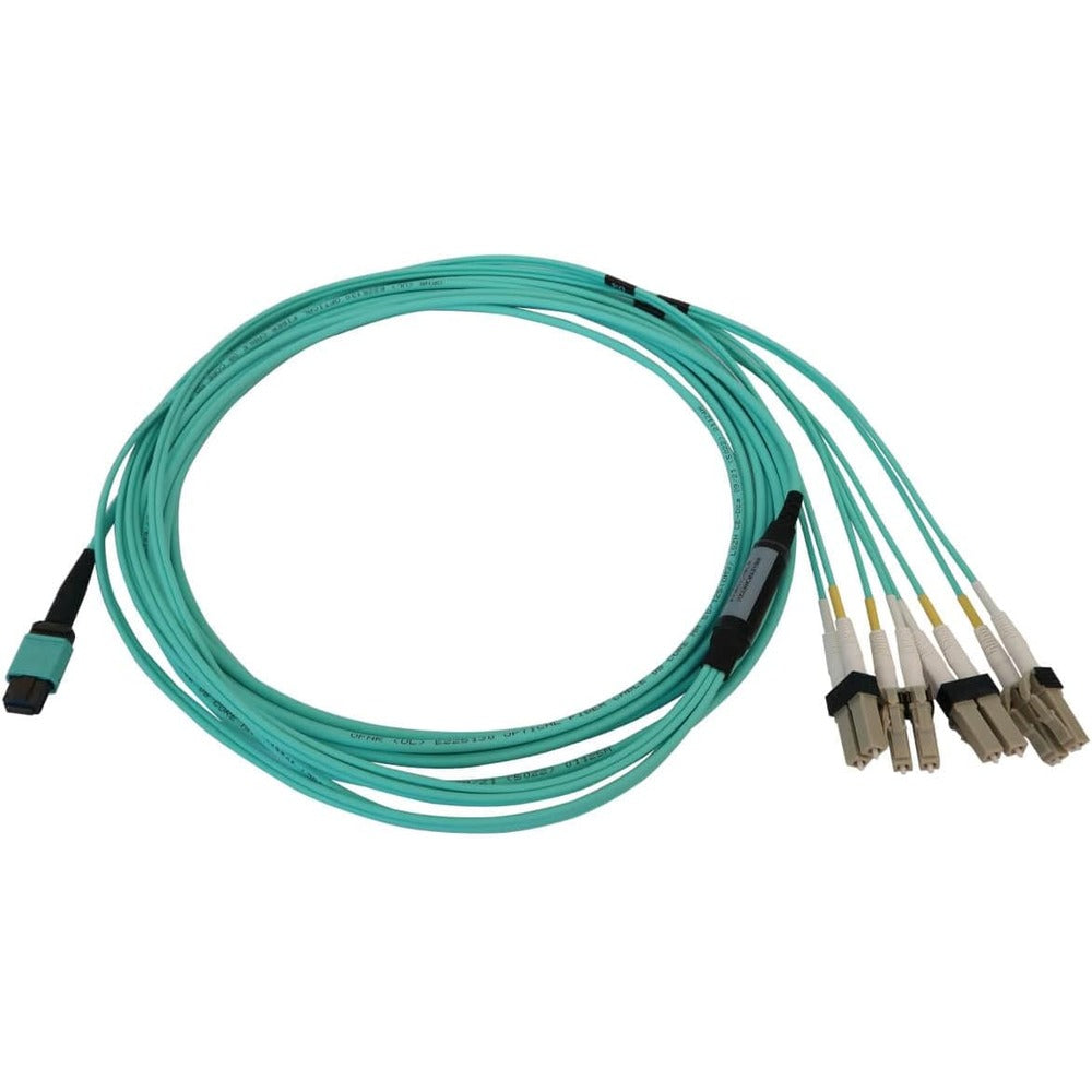 Tripplite FIBER CABLE 12F MTP/MPO-PC TO 4XLC/PC 5M