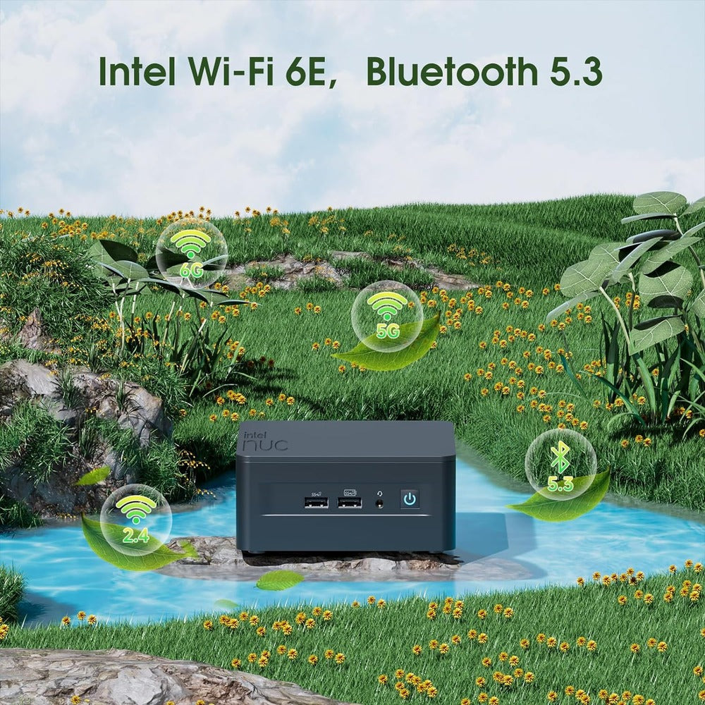 Intel NUC 13 Pro Barebone, Arena Canyon Mini Pc with 13th Gen Core i5-1340P (12C/16T & Up to 4.6GHz), No RAM, No SSD, NO OS, Support 8K, WiFi6E, BT5.3, 2 x Thunderbolt 4, Windows 11 Pro, 12M Cache