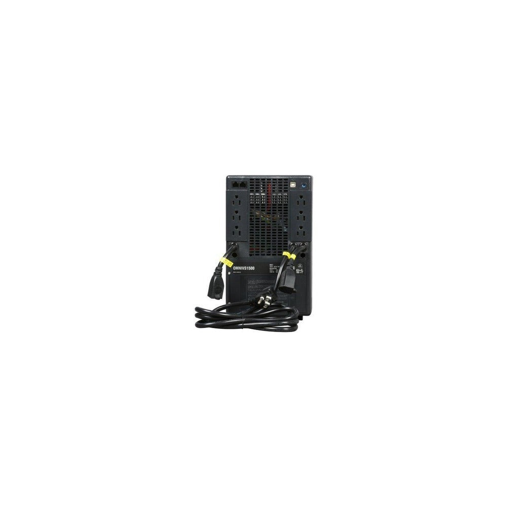 Omni VS - UPS - External - line-interactive - AC 120 V - 940 Watt / 1500 VA - Interfaces: 1 x management - USB - 4 pin USB Type B - 6 x power NEMA 5-15 ( UPS and surge ), 2 x power NEMA 5-15 ( surge ) - Black