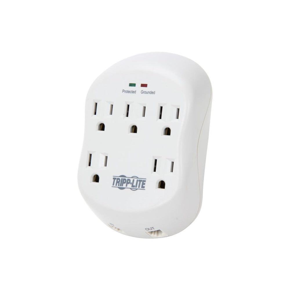 Surge Protector Wallmount Direct Plug In 5 Outlet RJ11 1080 Joules