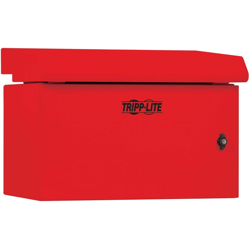 TRIPP LITE INDUSTRIAL WALLMOUNT RACK ENCLOSURE W LOCK 6U 16.5IN NEMA 3R RED