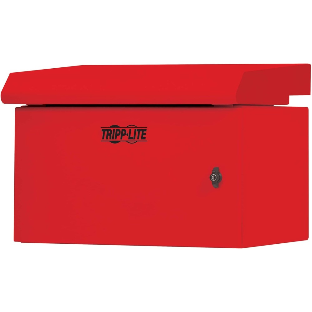 TRIPP LITE INDUSTRIAL WALLMOUNT RACK ENCLOSURE W LOCK 6U 16.5IN NEMA 3R RED