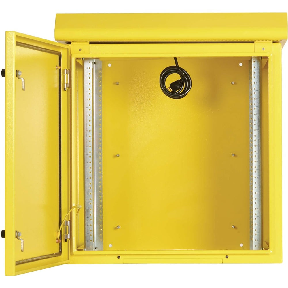 TRIPP LITE INDUSTRIAL WALLMOUNT RACK ENCLOSURE LOCK 12U 23IN NEMA 3R YELLOW