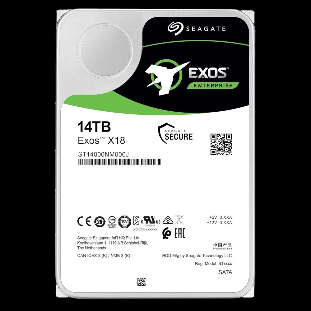 SEAGATE EXOS X18 14TB 3.5 7200RPM SATA 512E/4KN