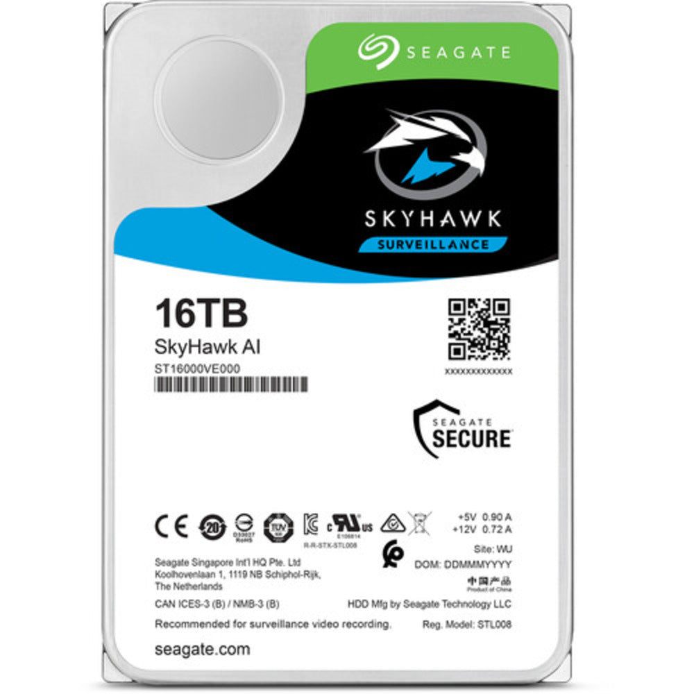 SEAGATE SKYHAWK AI 16TB SATA 256MB 3.5 7200RPM