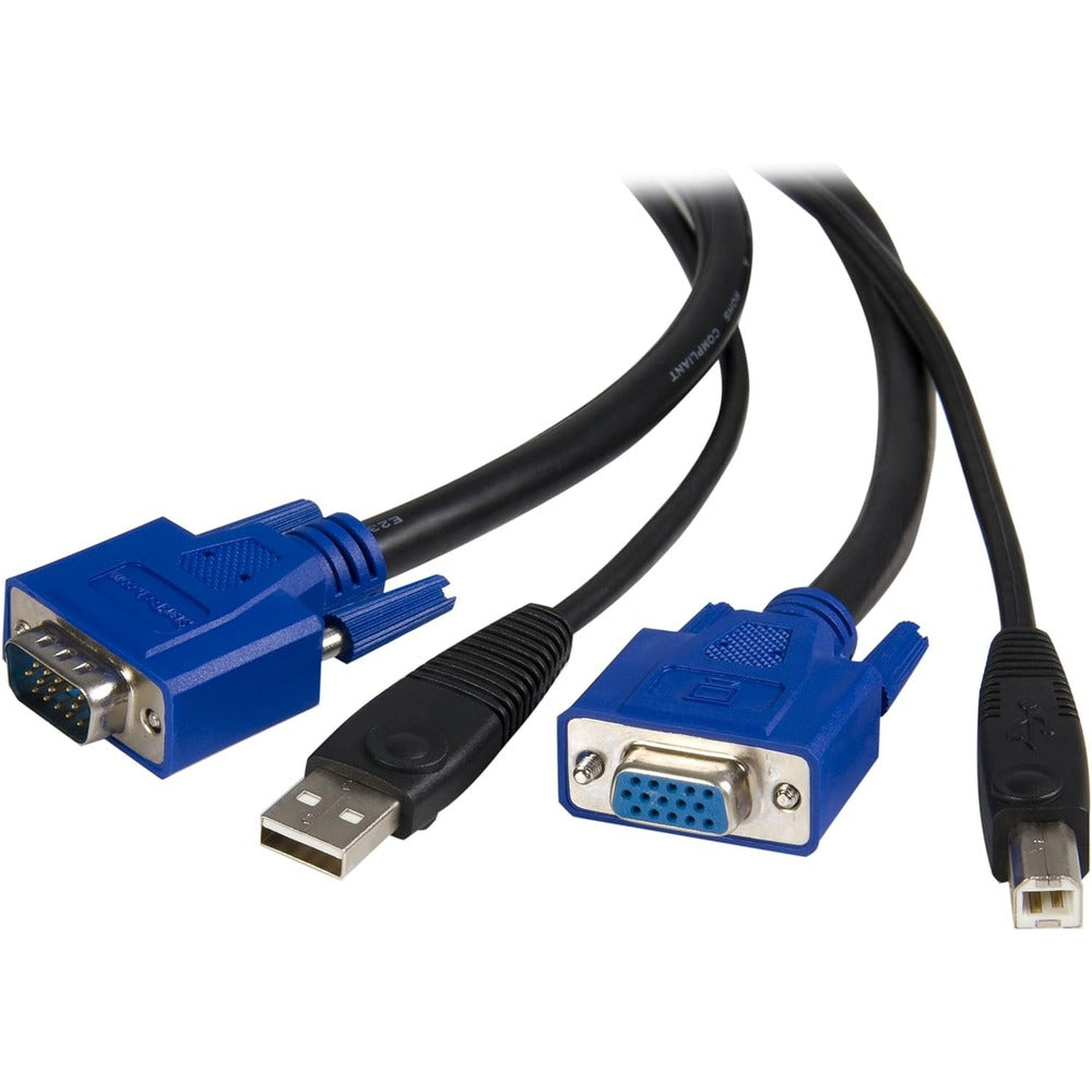 STARTECH 15 ft 2-in-1 Universal USB KVM Cable