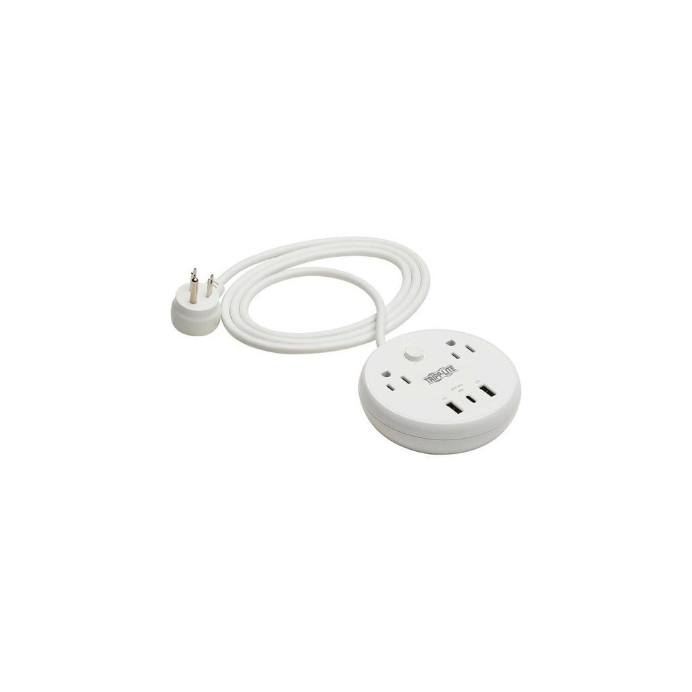 Safe-IT Surge Protector 57W 2Outlet 5-15R 2 USB-A USB C 8ft Cord.