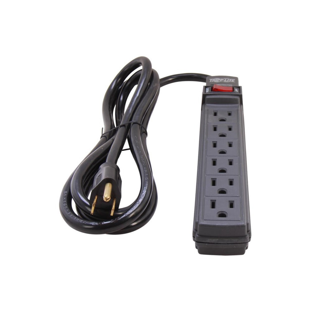 Surge Protector Power Strip 6 Outlet 6feet Cord 360 Joules Black