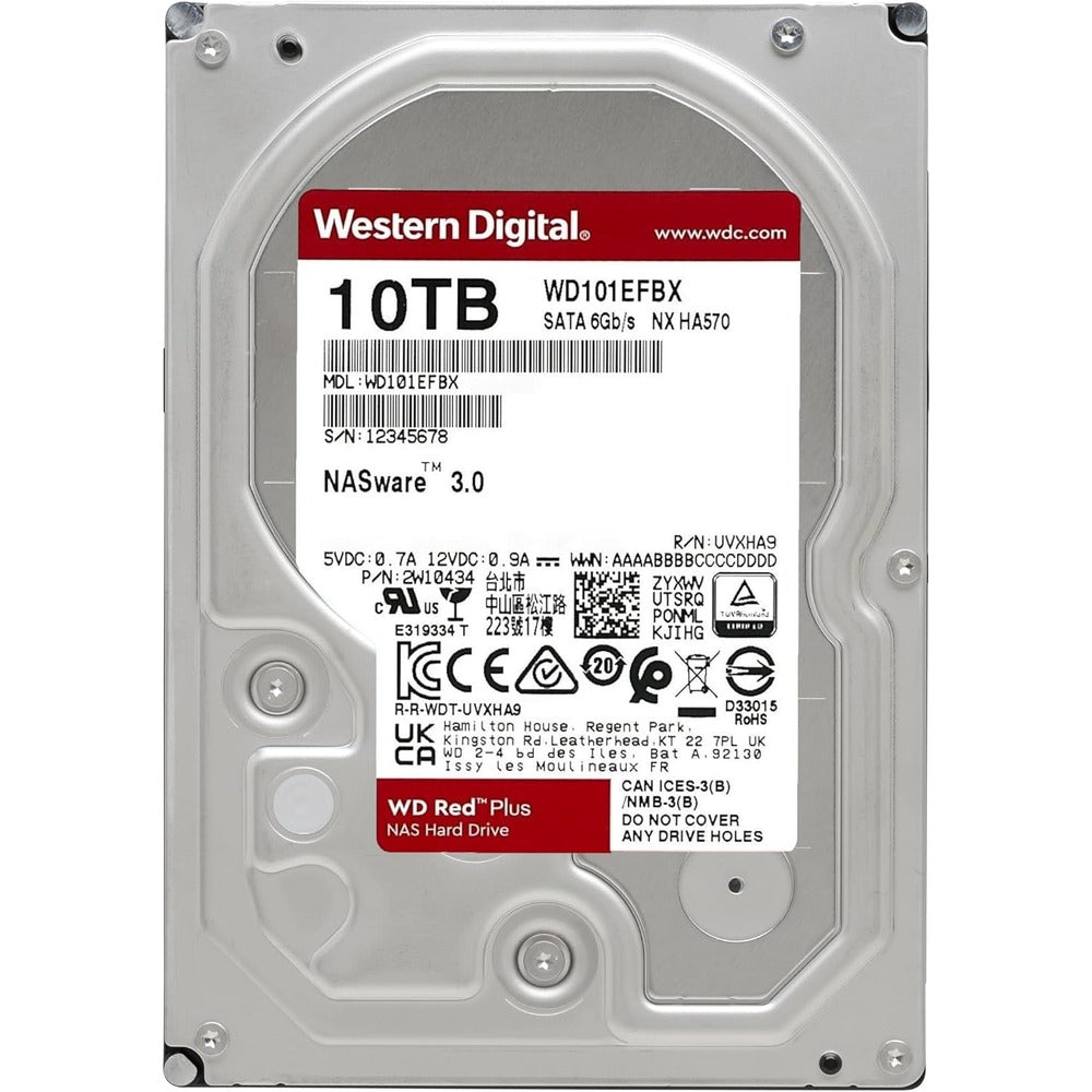 WESTERN DIGITAL 10TB 7200RPM 3.5 WD Red Plus SATA