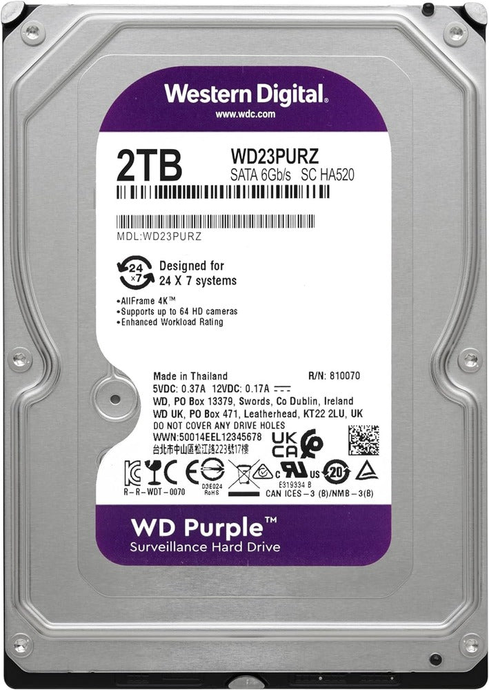 WESTERN DIGITAL WD PURPLE 2TB SATA