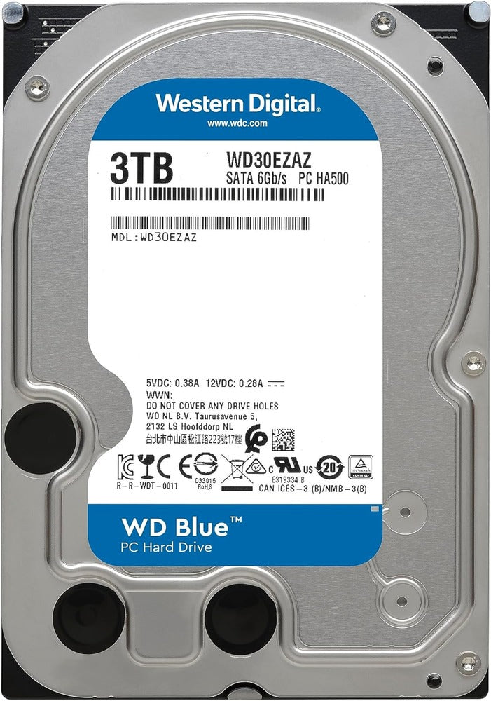 WESTERN DIGITAL WD BLUE 3TB 3.5 SATA 5400 RPM