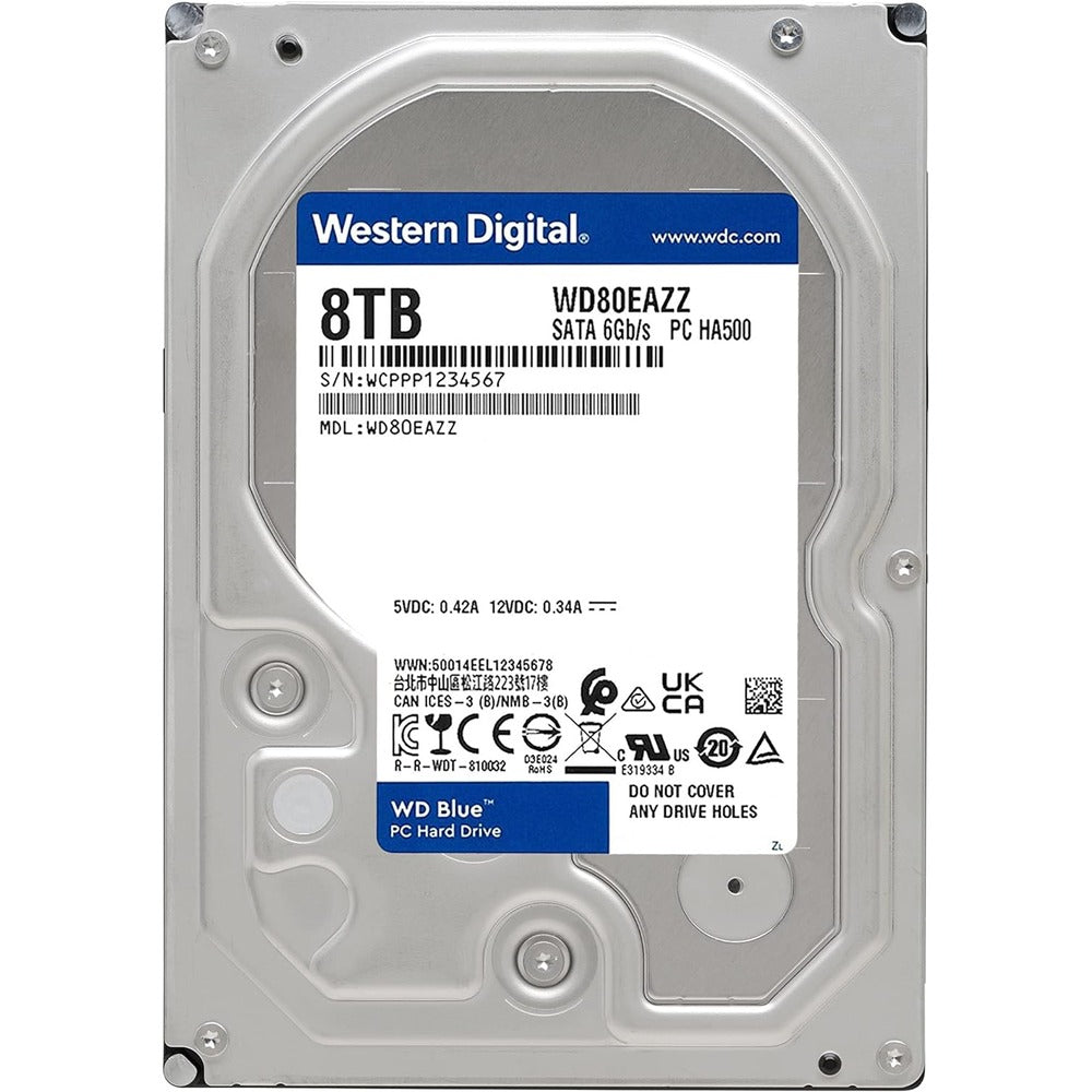 WESTERN DIGITAL 8TB WD BLUE 3.5 SATA 5640RPM CMR