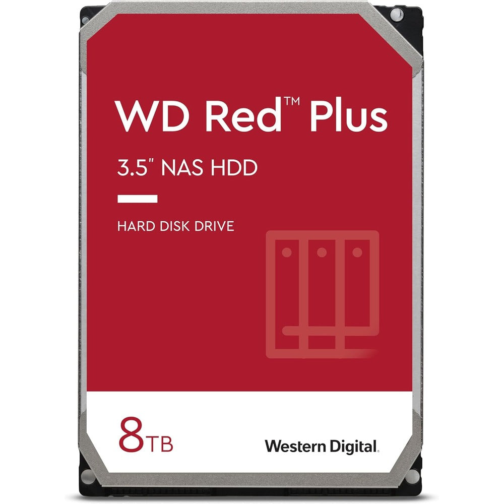 WESTERN DIGITAL 8TB WD RED PLUS NAS HARD DRIVE 3.5 INCH 5640RPM