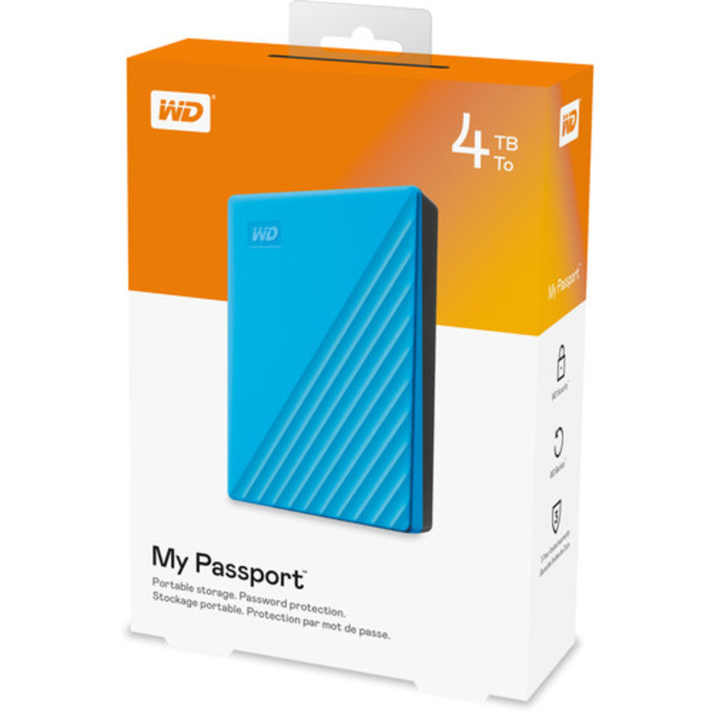 WESTERN DIGITAL WD 4TB My Passport Portable Blue